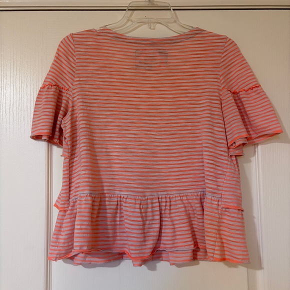 Striped Ruffle Top - Picture 2 of 8